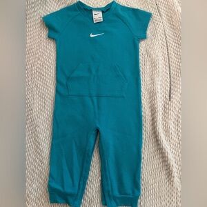 Nike Kids Teal Ribbed One-Piece Bodysuit